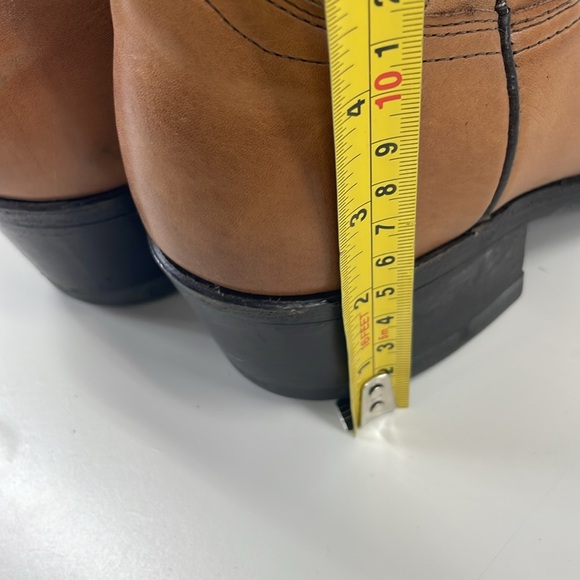 Abilene Womens Western Boots Leather Embroidered Pull On Boots in Brown Size 9.5 - Picture 7 of 14